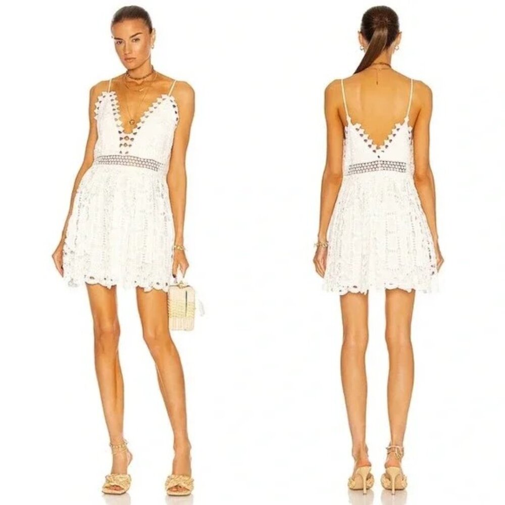 Alexis Evanna Dress, White, Size Md